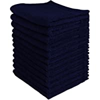 Utopia Towels - Juego de toallas de primera calidad (12 paquetes- 30 x 30 cm- azul marino) - Toallas de franela de 600…
